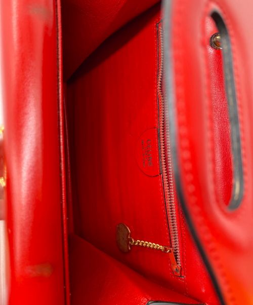 CELINE（セリーヌ）CELINE (セリーヌ) ハンドバッグ レッドの古着・服飾アイテム