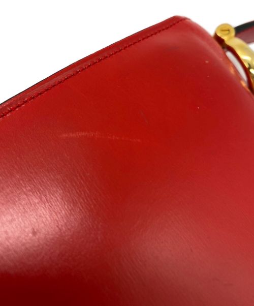 CELINE（セリーヌ）CELINE (セリーヌ) ハンドバッグ レッドの古着・服飾アイテム