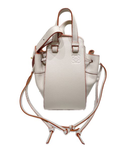 LOEWE（ロエベ）LOEWE (ロエベ) ハンモックドローストリングバッグミニ Light Ghost サイズ:ミニの古着・服飾アイテム