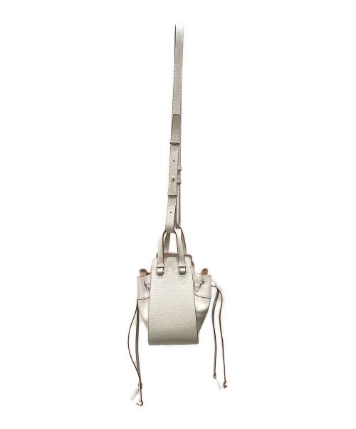LOEWE（ロエベ）LOEWE (ロエベ) ハンモックドローストリングバッグミニ Light Ghost サイズ:ミニの古着・服飾アイテム