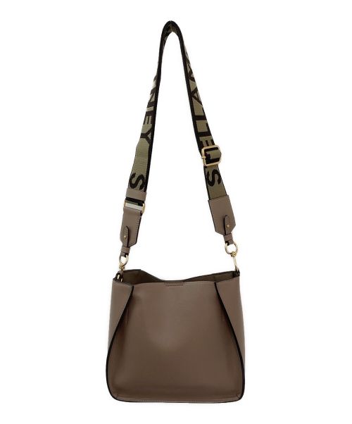 STELLA McCARTNEY（ステラマッカートニー）STELLA McCARTNEY (ステラマッカートニー) ロゴ ショルダーバッグ ベージュ サイズ:-の古着・服飾アイテム