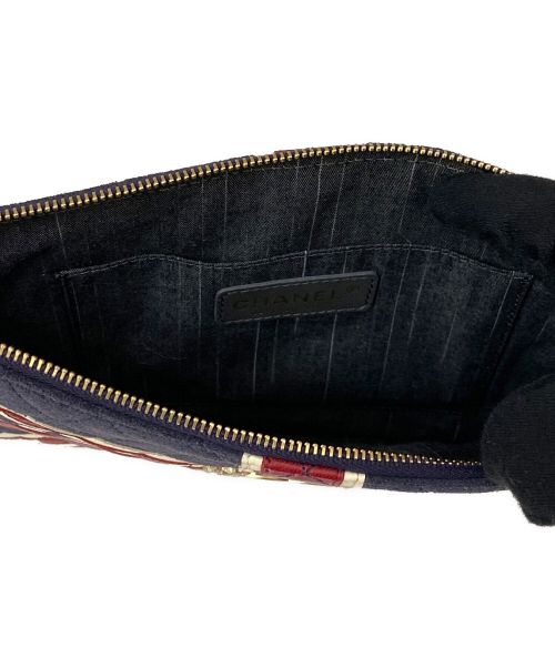 CHANEL（シャネル）CHANEL (シャネル) ユニオンジャックココマークショルダーバッグ ネイビー×レッド サイズ:-の古着・服飾アイテム