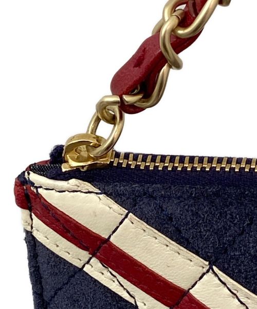 CHANEL（シャネル）CHANEL (シャネル) ユニオンジャックココマークショルダーバッグ ネイビー×レッド サイズ:-の古着・服飾アイテム
