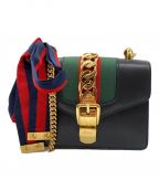 GUCCIグッチ）の古着「チェーンショルダーバッグ」｜ブラック