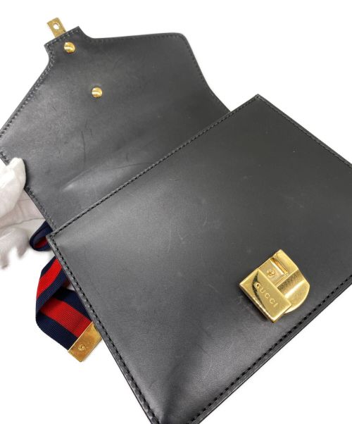 GUCCI（グッチ）GUCCI (グッチ) チェーンショルダーバッグ ブラック サイズ:-の古着・服飾アイテム