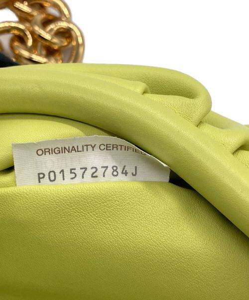 BOTTEGA VENETA（ボッテガベネタ）BOTTEGA VENETA (ボッテガベネタ) チェーンポーチショルダーバッグ イエローの古着・服飾アイテム