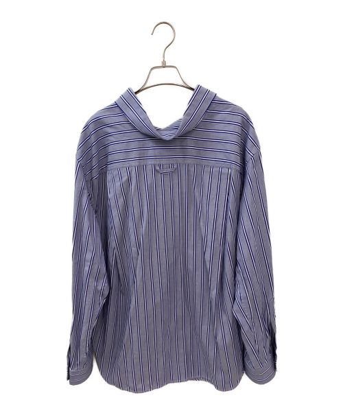 BALENCIAGA（バレンシアガ）BALENCIAGA (バレンシアガ) オーバーサイズストライプシャツ スカイブルー サイズ:34の古着・服飾アイテム