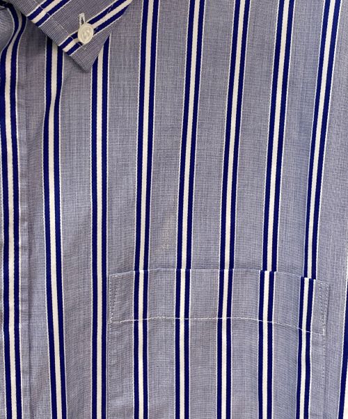 BALENCIAGA（バレンシアガ）BALENCIAGA (バレンシアガ) オーバーサイズストライプシャツ スカイブルー サイズ:34の古着・服飾アイテム