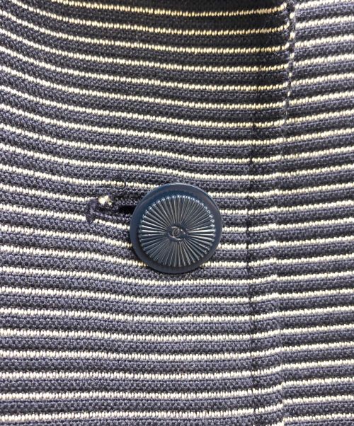 CHANEL（シャネル）CHANEL (シャネル) ボーダージャケット ホワイト×ブラック サイズ:38の古着・服飾アイテム