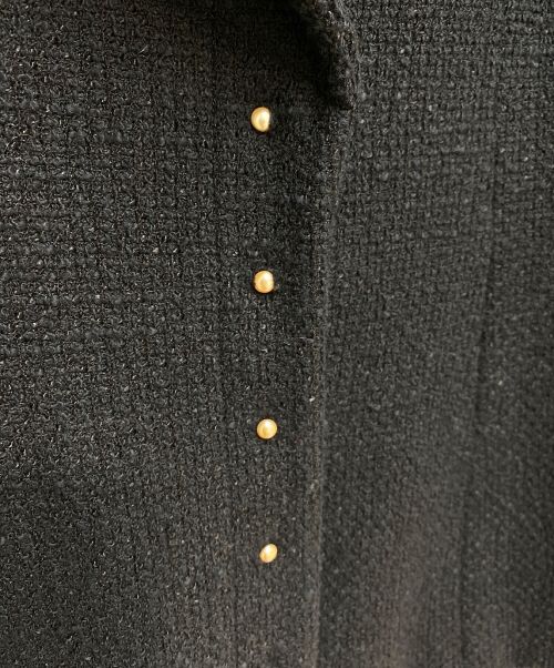 CHANEL（シャネル）CHANEL (シャネル) ツイードジャケット ブラック サイズ:38の古着・服飾アイテム