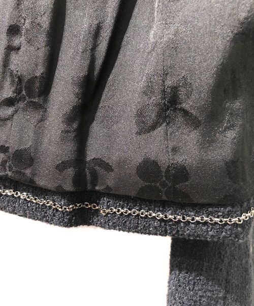 CHANEL（シャネル）CHANEL (シャネル) ツイードジャケット ブラック サイズ:38の古着・服飾アイテム