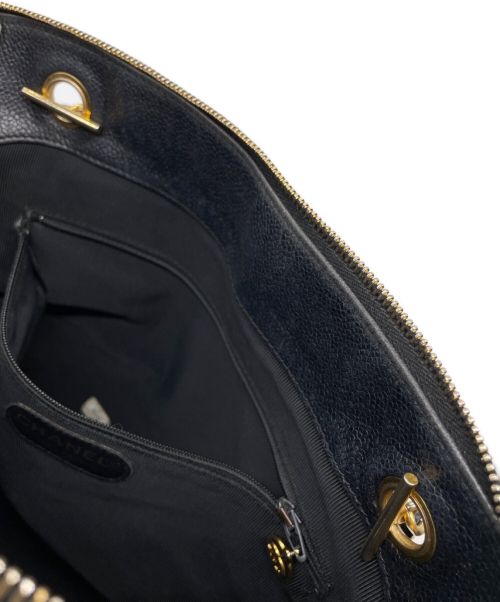 CHANEL（シャネル）CHANEL (シャネル) トリプルココ チェーントートバッグ ブラック サイズ:-の古着・服飾アイテム