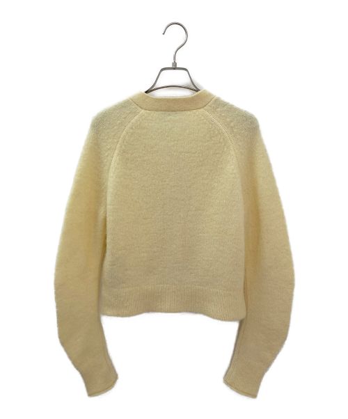 Acne studios（アクネ ストゥディオス）Acne studios (アクネストゥディオズ) Vネックニットカーディガン ライトイエロー サイズ:Sの古着・服飾アイテム