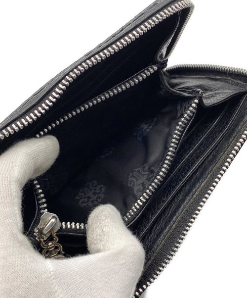 CHROME HEARTS（クロムハーツ）CHROME HEARTS (クロムハーツ) REC F ZIP アリゲーター ジップウォレット  ブラック サイズ:-の古着・服飾アイテム