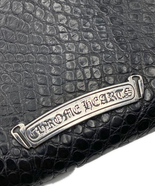 CHROME HEARTS（クロムハーツ）CHROME HEARTS (クロムハーツ) REC F ZIP アリゲーター ジップウォレット  ブラック サイズ:-の古着・服飾アイテム