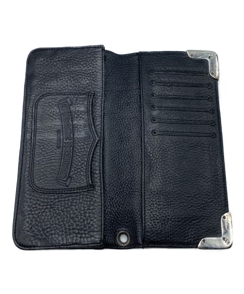 CHROME HEARTS（クロムハーツ）CHROME HEARTS (クロムハーツ) ALLIGATOR LONG SINGLE FOLD WALLET ブラック サイズ:FREEの古着・服飾アイテム
