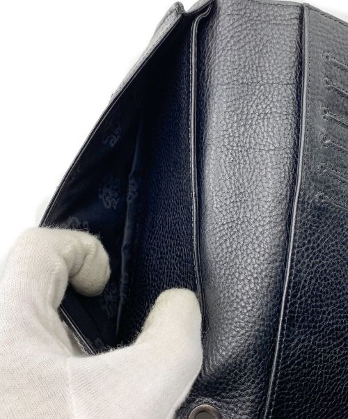 CHROME HEARTS（クロムハーツ）CHROME HEARTS (クロムハーツ) ALLIGATOR LONG SINGLE FOLD WALLET ブラック サイズ:FREEの古着・服飾アイテム