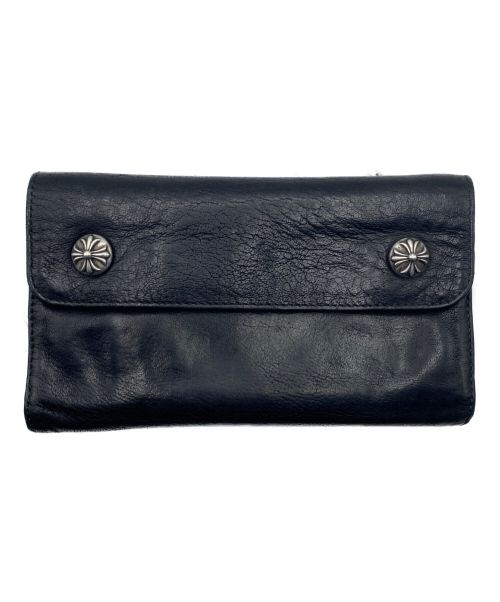 CHROME HEARTS（クロムハーツ）CHROME HEARTS (クロムハーツ) WAVE WALLET CROSS BALL ブラック サイズ:-の古着・服飾アイテム
