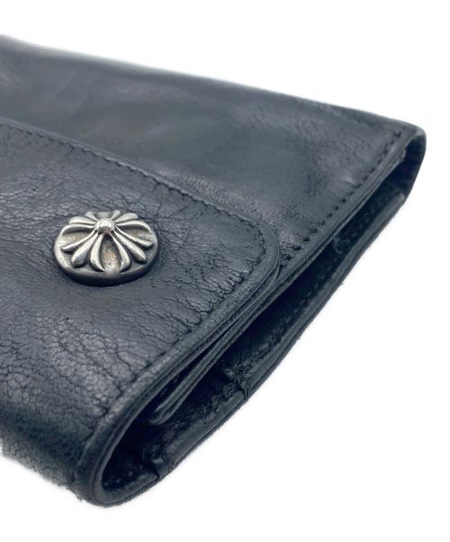 CHROME HEARTS（クロムハーツ）CHROME HEARTS (クロムハーツ) WAVE WALLET CROSS BALL ブラック サイズ:-の古着・服飾アイテム