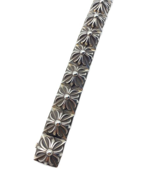 CHROME HEARTS（クロムハーツ）CHROME HEARTS (クロムハーツ) PYRAMID HINGED  ピラミッドプラスブレスレット サイズ:14リンクの古着・服飾アイテム