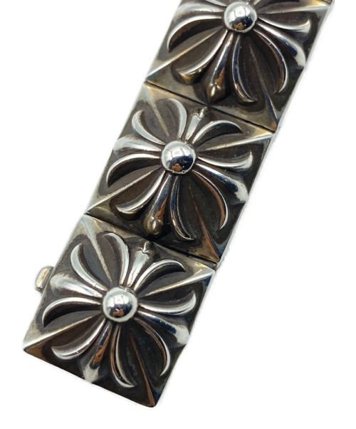 CHROME HEARTS（クロムハーツ）CHROME HEARTS (クロムハーツ) PYRAMID HINGED  ピラミッドプラスブレスレット サイズ:14リンクの古着・服飾アイテム