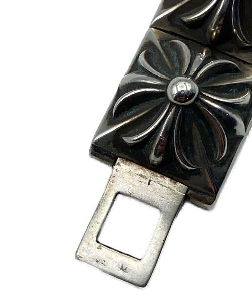 CHROME HEARTS（クロムハーツ）CHROME HEARTS (クロムハーツ) PYRAMID HINGED  ピラミッドプラスブレスレット サイズ:14リンクの古着・服飾アイテム