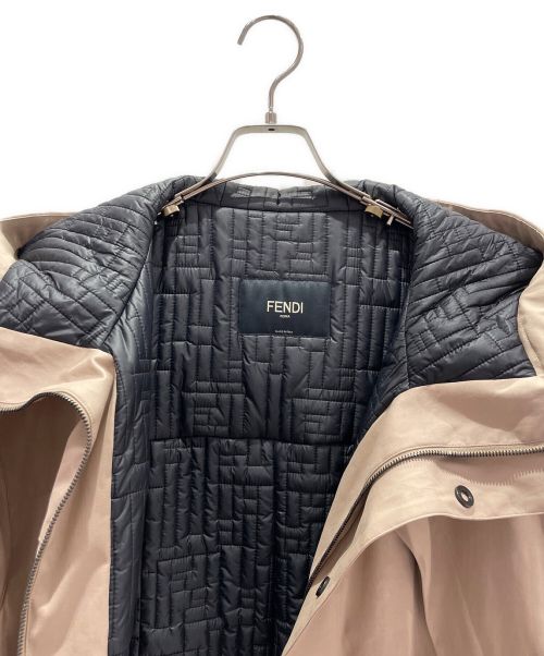 FENDI（フェンディ）FENDI (フェンディ) 中綿コート ベージュ サイズ:50の古着・服飾アイテム