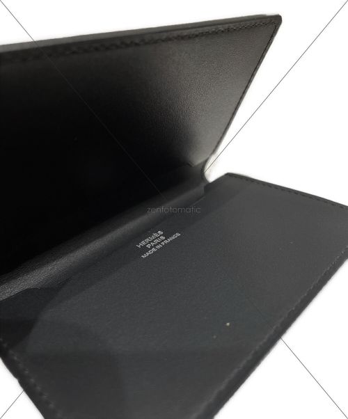 HERMES（エルメス）HERMES (エルメス) マンハッタンカードケース ブラック×ネイビー サイズ:-の古着・服飾アイテム