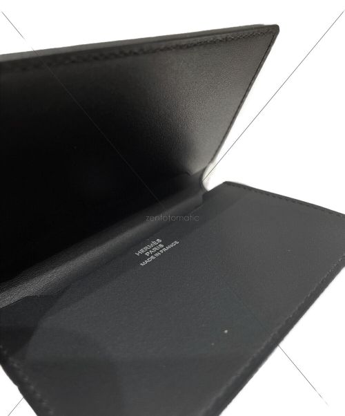 HERMES（エルメス）HERMES (エルメス) マンハッタンカードケース ブラック×ネイビー サイズ:-の古着・服飾アイテム