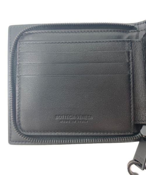 BOTTEGA VENETA（ボッテガベネタ）BOTTEGA VENETA (ボッテガベネタ) ストラップ付きジップアラウンドウォレット ブラック サイズ:-の古着・服飾アイテム