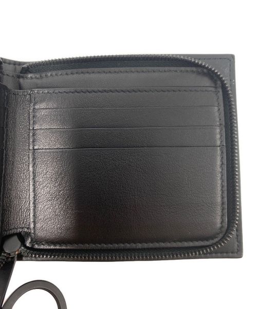 BOTTEGA VENETA（ボッテガベネタ）BOTTEGA VENETA (ボッテガベネタ) ストラップ付きジップアラウンドウォレット ブラック サイズ:-の古着・服飾アイテム