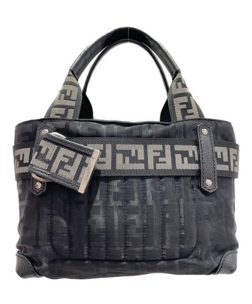 FENDI（フェンディ）FENDI (フェンディ) ズッカ柄ナイロンミニハンドバッグ ブラック サイズ:-の古着・服飾アイテム
