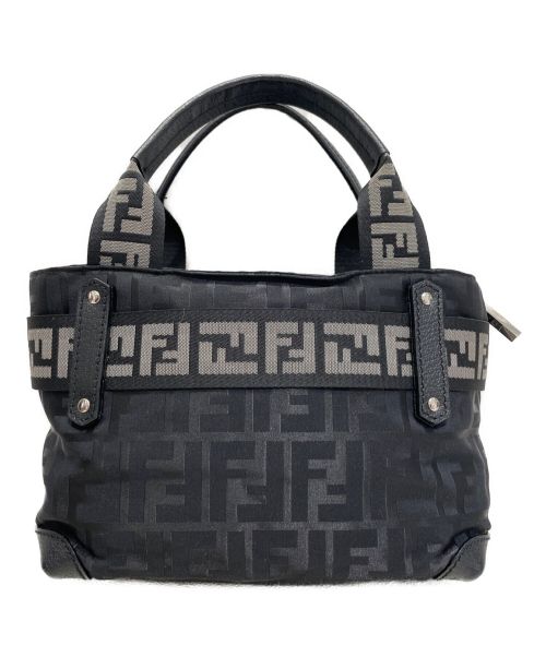 FENDI（フェンディ）FENDI (フェンディ) ズッカ柄ナイロンミニハンドバッグ ブラック サイズ:-の古着・服飾アイテム