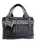 FENDI（フェンディ）の古着「ズッカ柄ナイロンミニハンドバッグ」｜ブラック