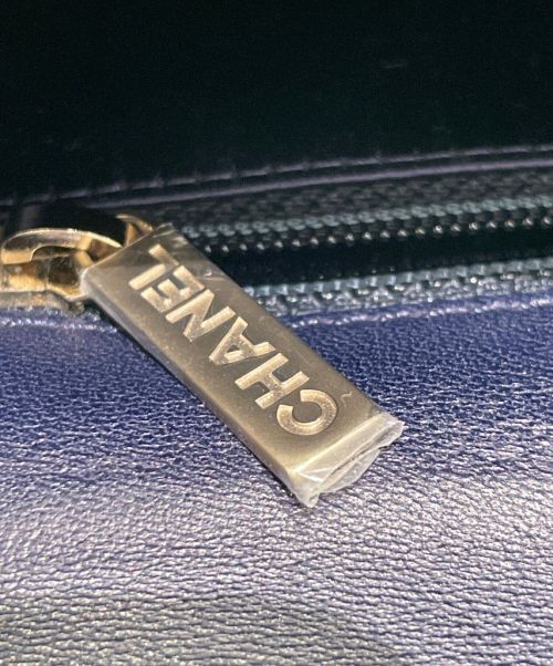 CHANEL（シャネル）CHANEL (シャネル) ツイードパールチェーンハンドバッグ ブラック サイズ:-の古着・服飾アイテム