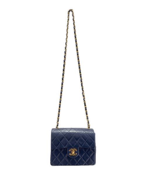 CHANEL（シャネル）CHANEL (シャネル) ミニマトラッセ ネイビー サイズ:ミニの古着・服飾アイテム