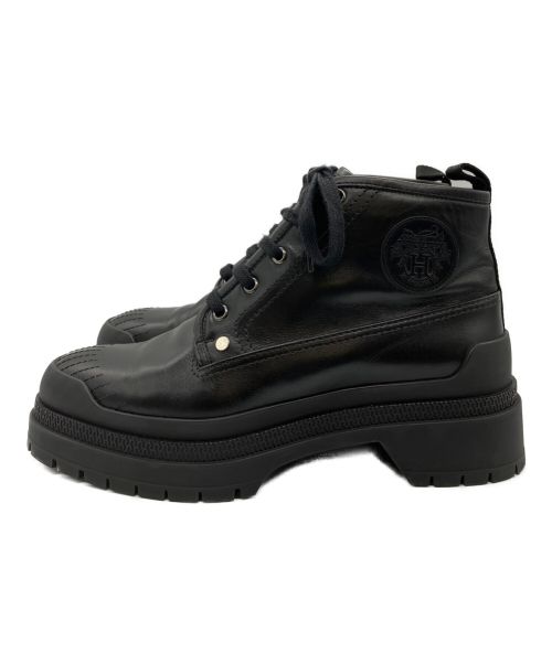 HERMES（エルメス）HERMES (エルメス) ドレスアップブーツ ブラック サイズ:39 1/2の古着・服飾アイテム