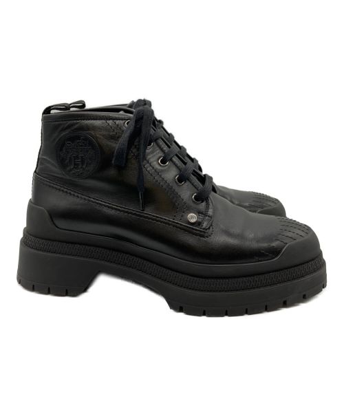 HERMES（エルメス）HERMES (エルメス) ドレスアップブーツ ブラック サイズ:39 1/2の古着・服飾アイテム