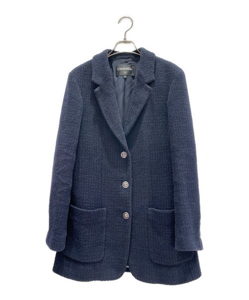 CHANEL（シャネル）CHANEL (シャネル) ツイードセットアップ ネイビー サイズ:T:36/B38の古着・服飾アイテム