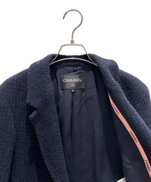 CHANEL（シャネル）CHANEL (シャネル) ツイードセットアップ ネイビー サイズ:T:36/B38の古着・服飾アイテム