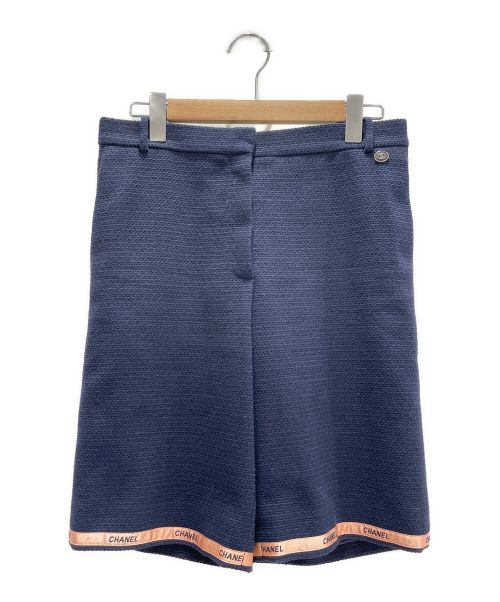 CHANEL（シャネル）CHANEL (シャネル) ツイードセットアップ ネイビー サイズ:T:36/B38の古着・服飾アイテム