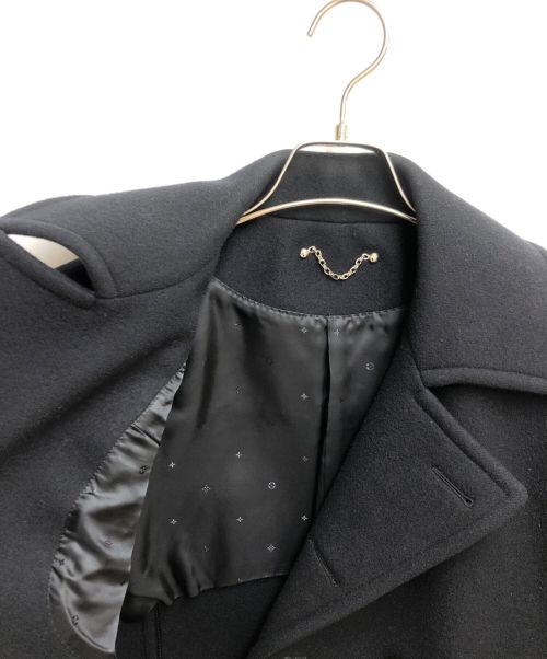 LOUIS VUITTON（ルイ ヴィトン）LOUIS VUITTON (ルイ ヴィトン) メルトンPコート ブラック サイズ:46の古着・服飾アイテム