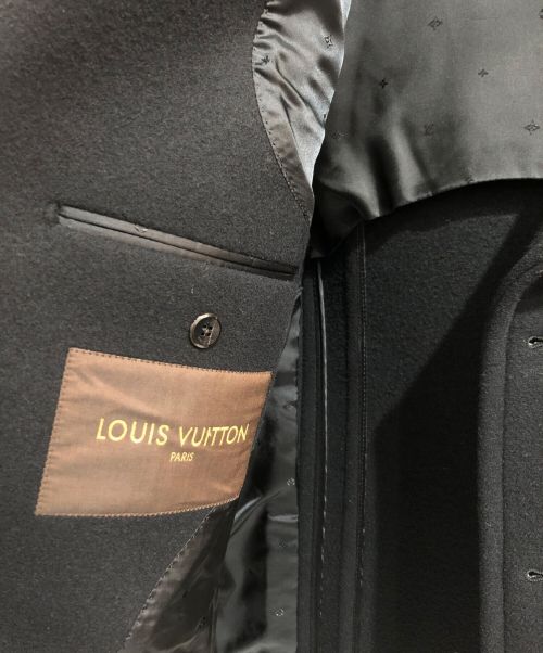 LOUIS VUITTON（ルイ ヴィトン）LOUIS VUITTON (ルイ ヴィトン) メルトンPコート ブラック サイズ:46の古着・服飾アイテム