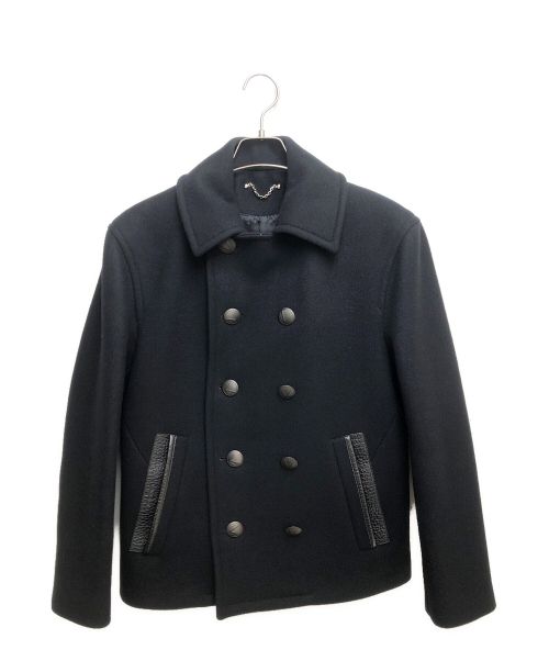 LOUIS VUITTON（ルイ ヴィトン）LOUIS VUITTON (ルイ ヴィトン) メルトンPコート ブラック サイズ:46の古着・服飾アイテム