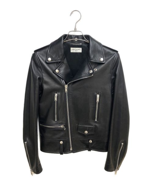 Saint Laurent Paris（サンローランパリ）Saint Laurent Paris (サンローランパリ) L01/ライダースジャケット ブラック サイズ:44の古着・服飾アイテム