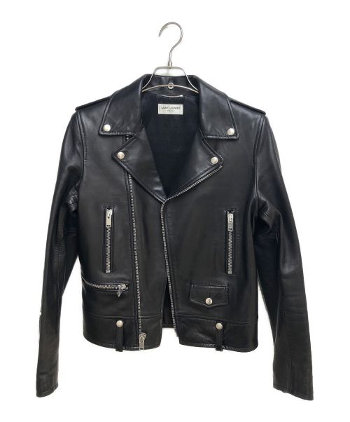 Saint Laurent Paris（サンローランパリ）Saint Laurent Paris (サンローランパリ) L01/ライダースジャケット ブラック サイズ:44の古着・服飾アイテム