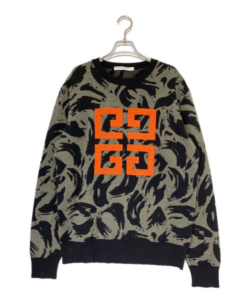 GIVENCHY（ジバンシィ）GIVENCHY (ジバンシィ) CAMO INTARSIA KNIT サイズ:XLの古着・服飾アイテム