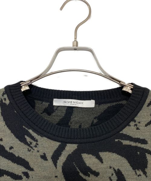 GIVENCHY（ジバンシィ）GIVENCHY (ジバンシィ) CAMO INTARSIA KNIT サイズ:XLの古着・服飾アイテム