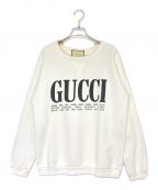 GUCCIグッチ）の古着「Cities Print Sweatshirt」｜ホワイト