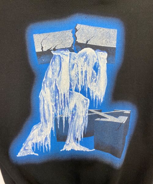 OFFWHITE（オフホワイト）OFFWHITE (オフホワイト)  Ice man Graphic Print Hoodie ブラック サイズ:Sの古着・服飾アイテム
